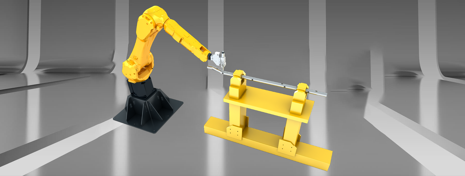 Máquina de corte a laser robô 3D com tipo de suporte