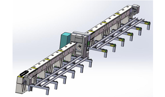 Estrutura Mecânica Modular da Ferrovia lateral