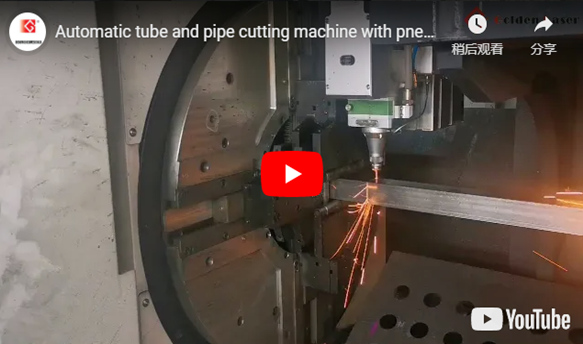 Máquina de corte de tubo automático trabalhando em Taiwan