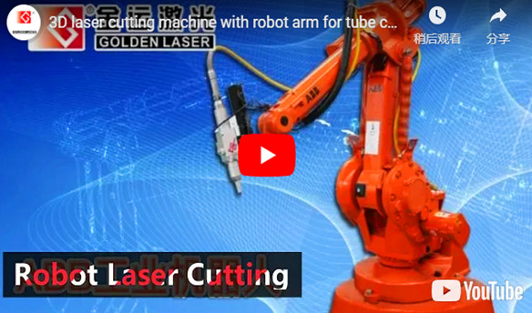 Máquina de Corte A Laser com o Braço Do Robô 3D para Corte De Tubos