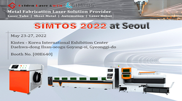 Golden Laser convida você para visitar nosso estande na SIMTOS 2022 em Seul, na Coréia Do Sul, a partir de Maio 23rd para 27th