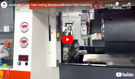 Máquina de corte de tubo a laser com corte de precisão de resultado de centralização de tubo automático
