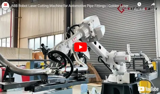 Máquina de corte a laser robô ABB para acessórios para tubos automotivos